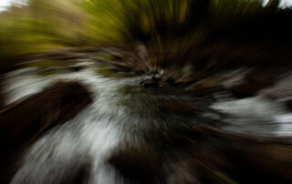 zoomed-in effect on the riverbed